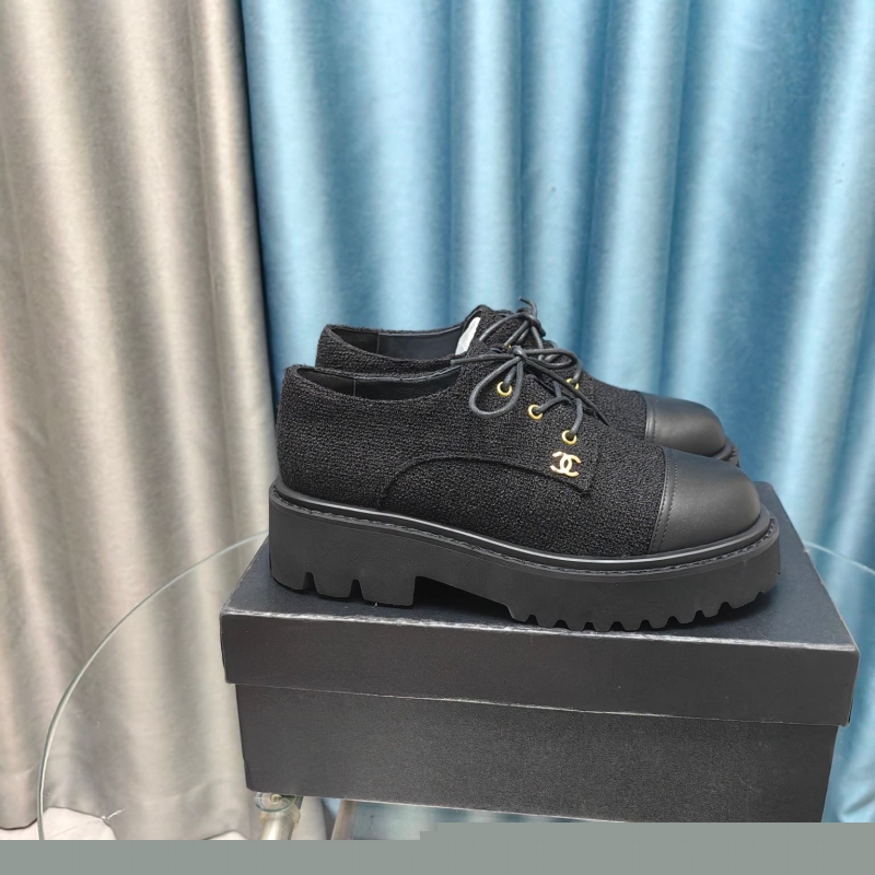 Ch*el leather shoes
